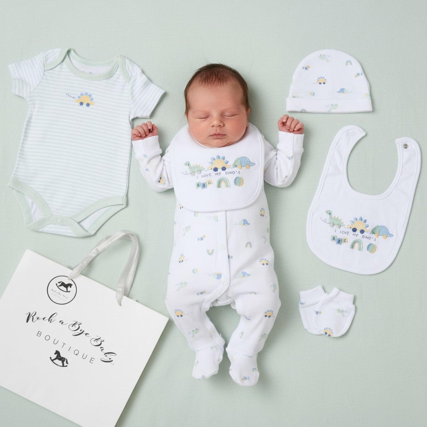 Baby Boys 5 Piece Gift Set with Gift Bag