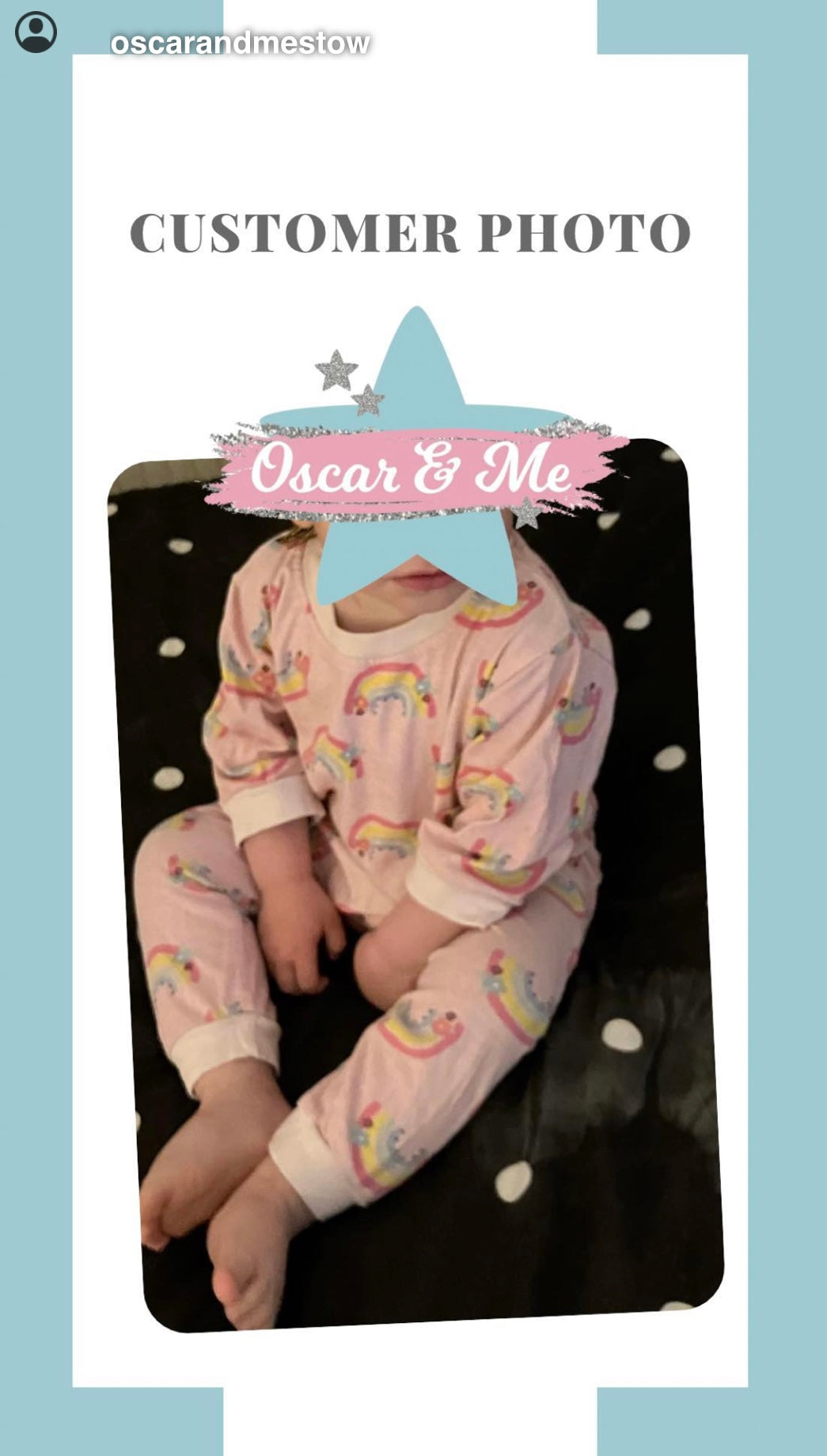 Baby Girls All Over Rainbow Print Pyjamas