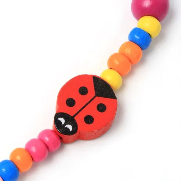 Ladybird Bead Necklace & Bracelet Set