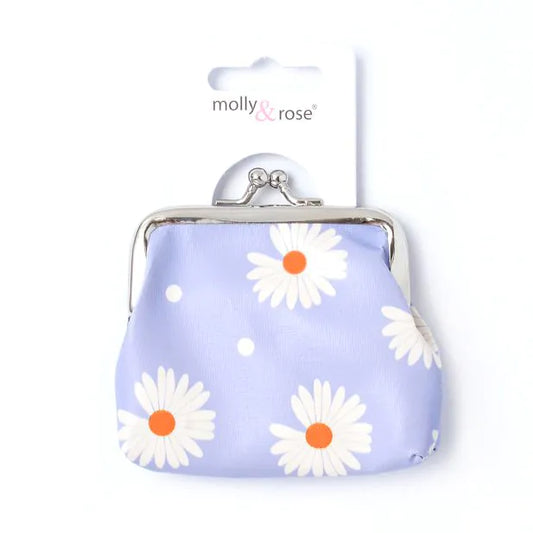 Daisy Print Coin Purse