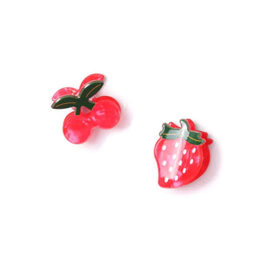 Set of 2 Fruit Shaped Mini Clamps