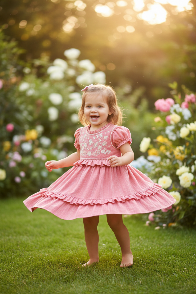 Baby Girls Embroidered Dress