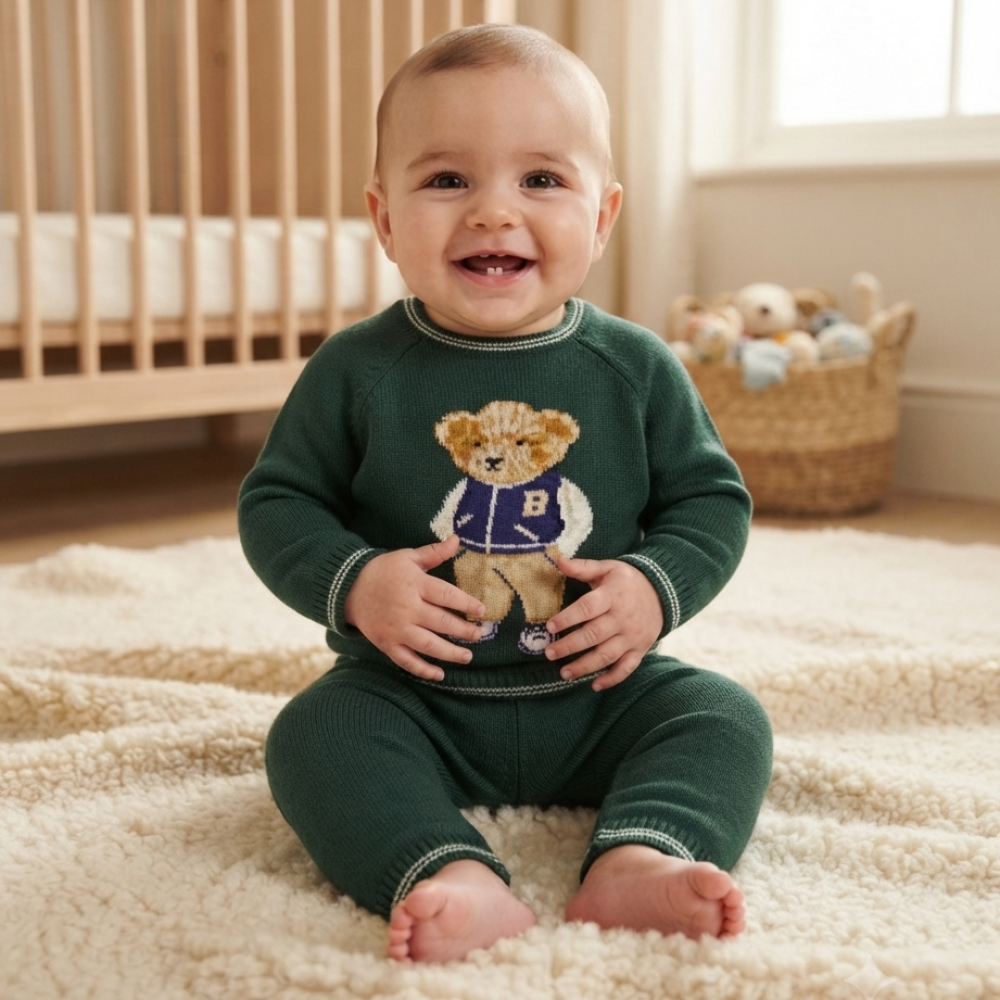 Baby Boys Knitted Outfit