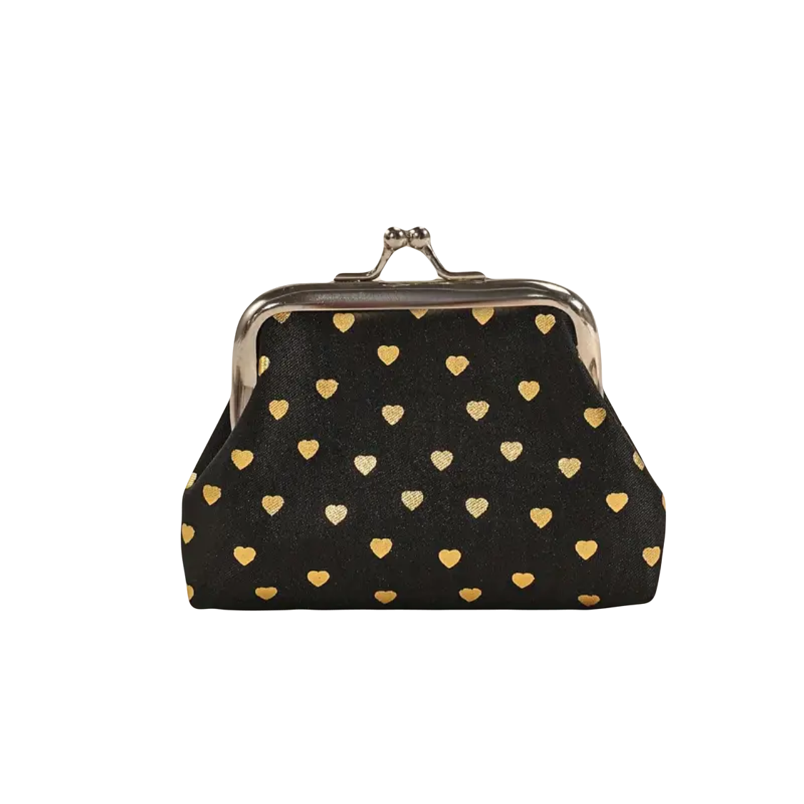 Black Gold Heart Purse