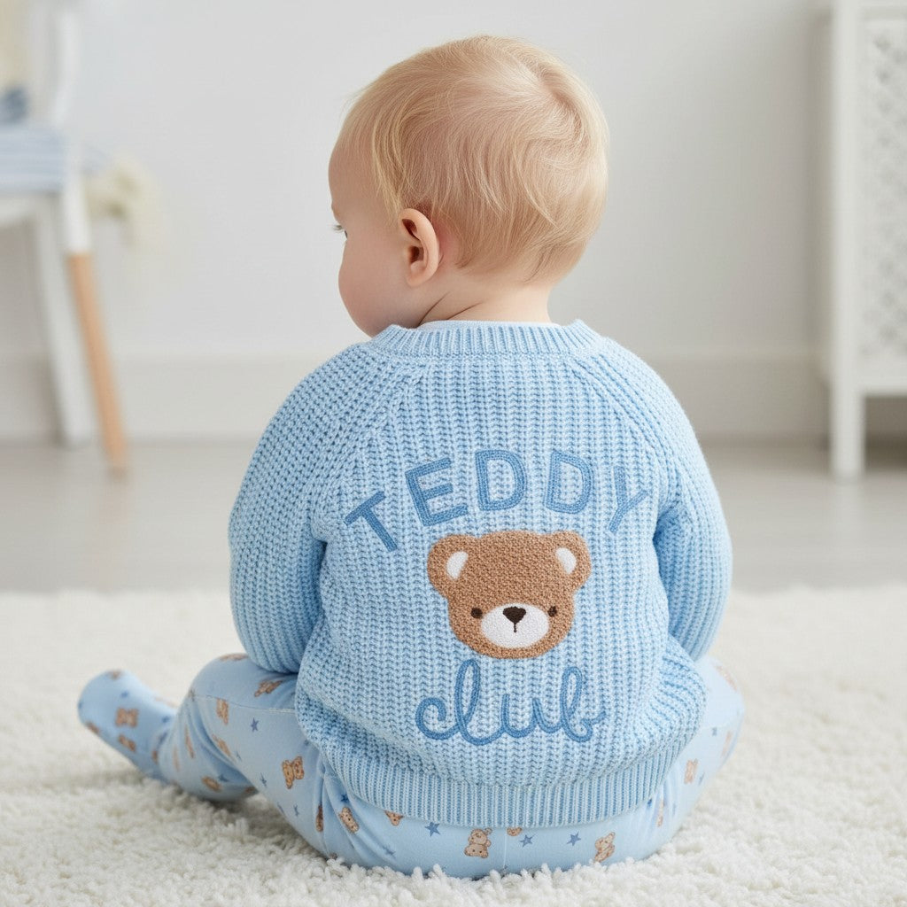Baby Boys Embroidered Cardigan