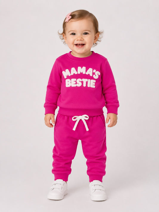 Baby Girls “Mama’s Bestie” Outfit