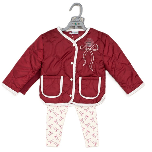 Girls Quilted Jacket Outfit