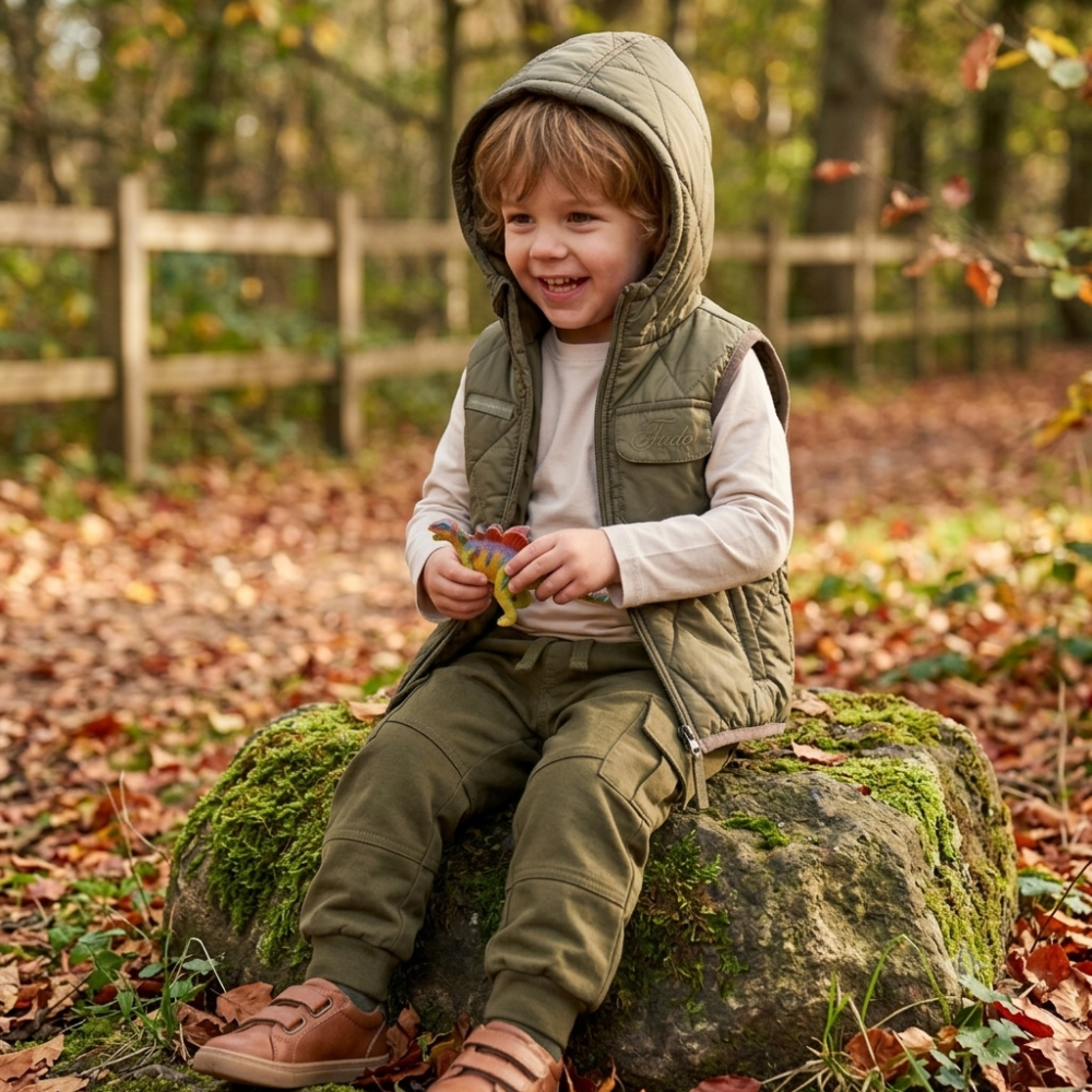 Boys Quilted Gilet Outfit