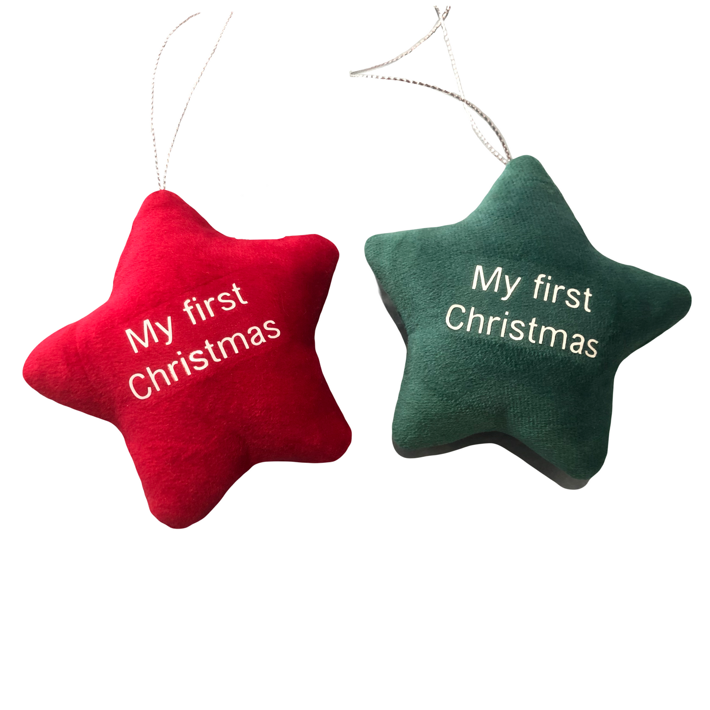 Plush Star “My First Christmas” Decoration Bauble