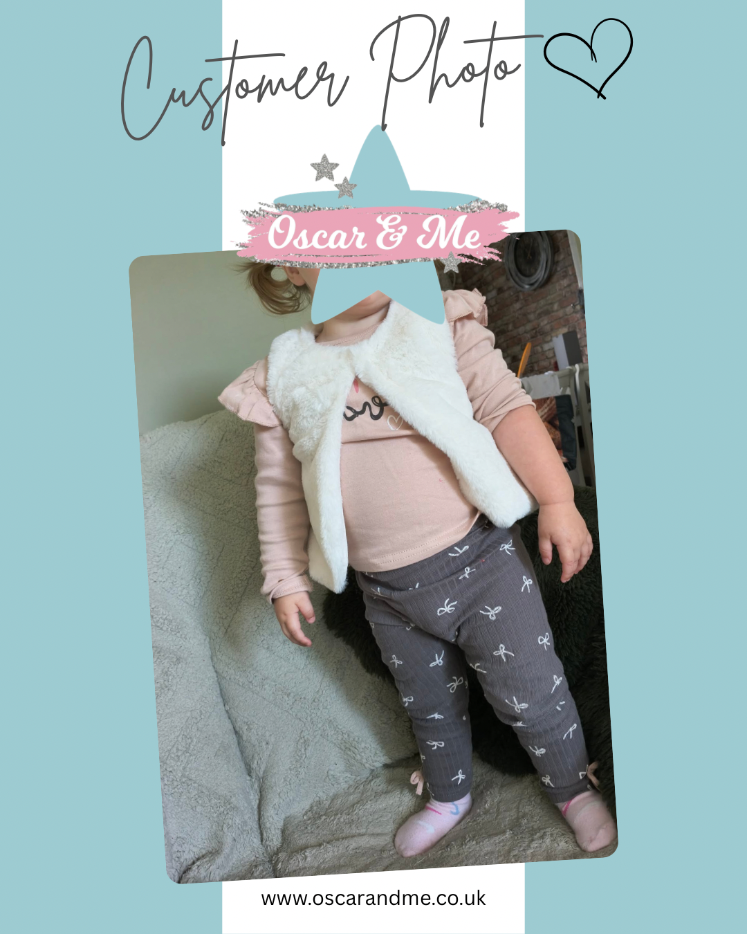 Baby Girls Faux Fur Gilet Outfit