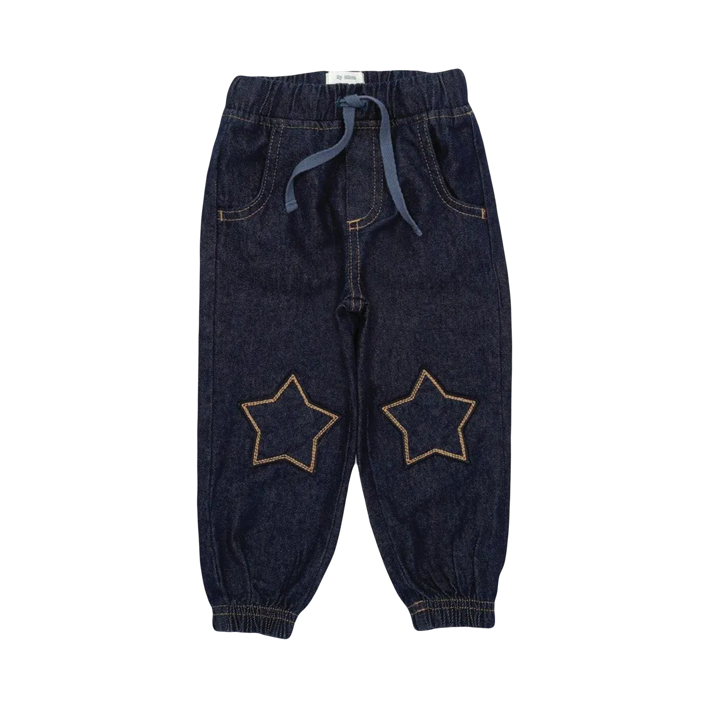 Baby Boys Organic Star Denim Joggers