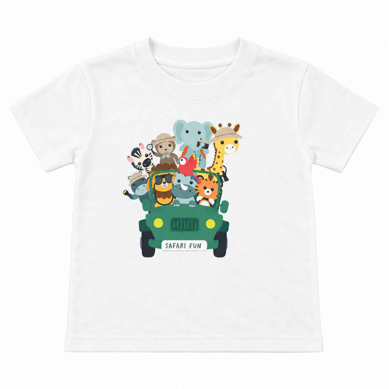 Boys Safari Animal Print T-Shirt