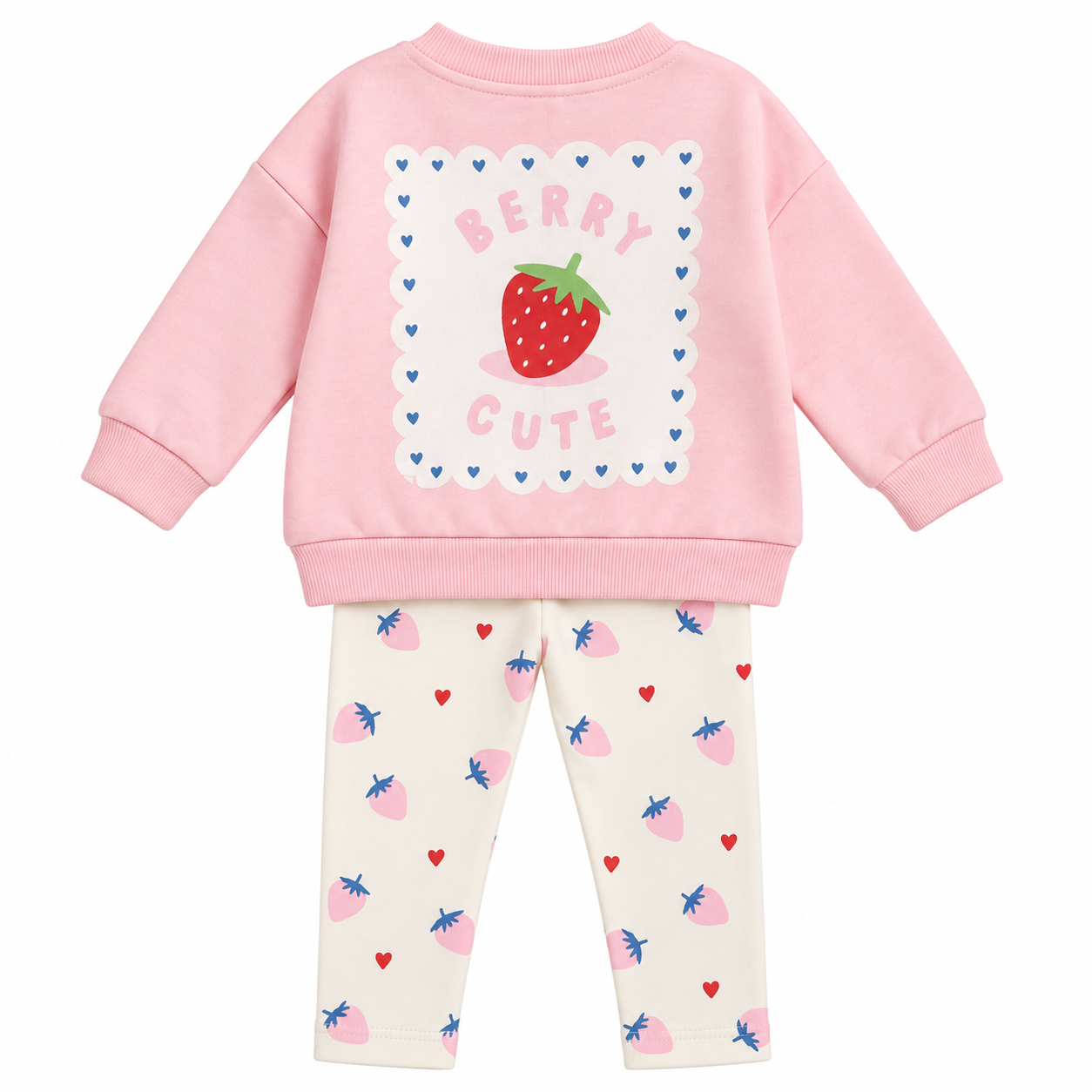 Baby Girls Strawberry Print Outfit