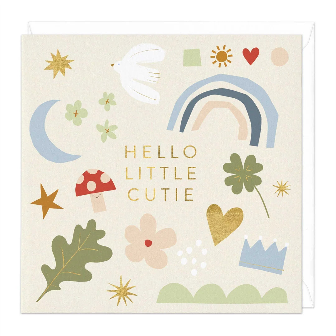 Hello Little Cutie Baby Card