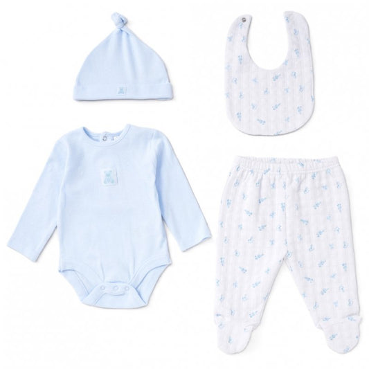 Baby Boys Quilted 4 Piece Outfit