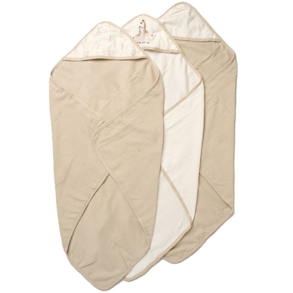 Giraffe Hooded Towel & Washcloth Set