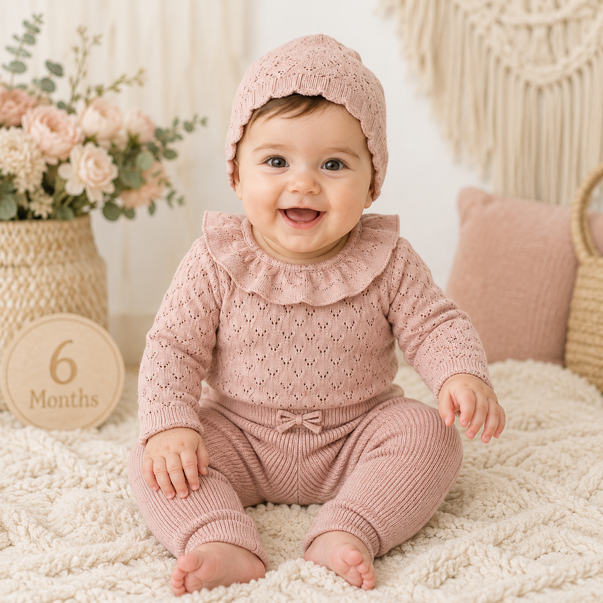 Baby Girls Knitted Outfit