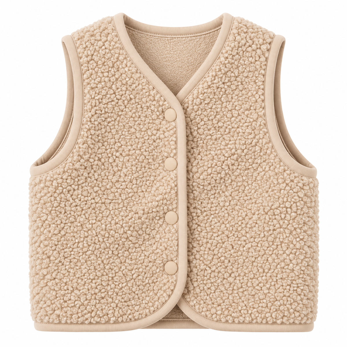 Beige Borg Gilet