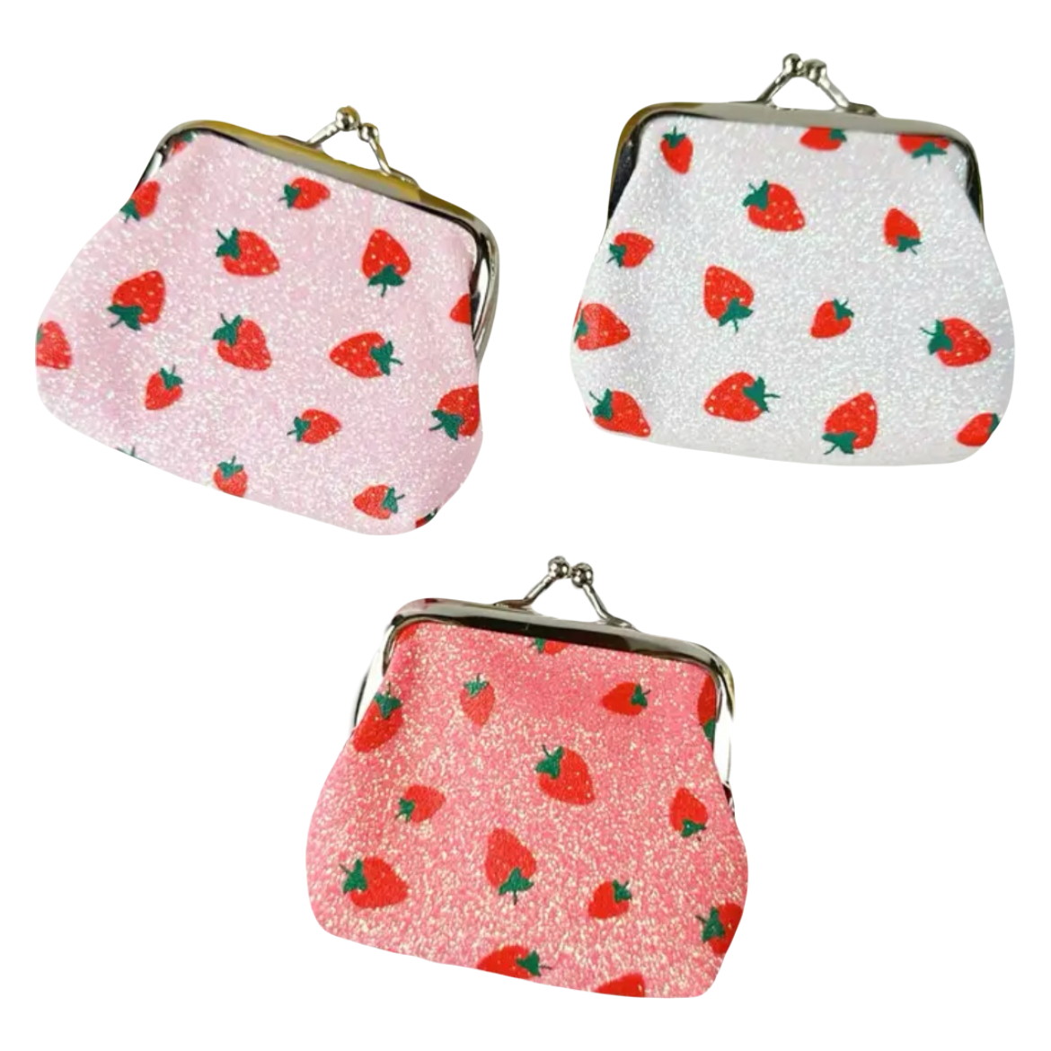 Glitter Strawberry Purse