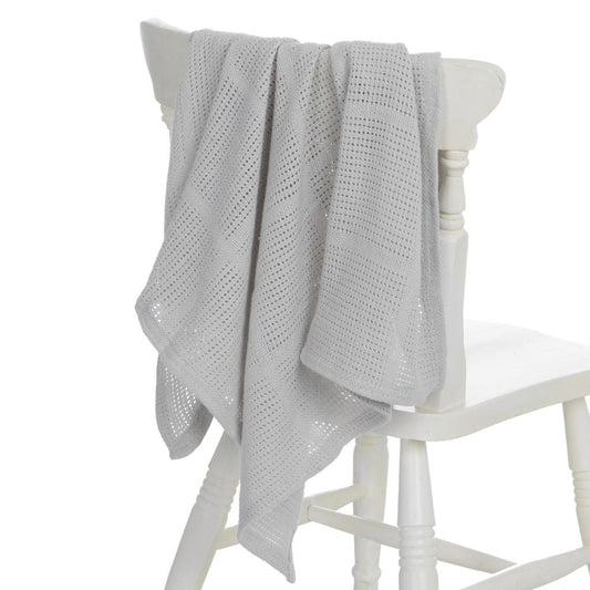 Grey Cellular Blanket