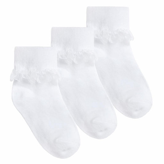 Girls Frilly Turn Down Socks