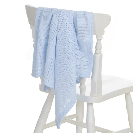 Blue Cellular Blanket