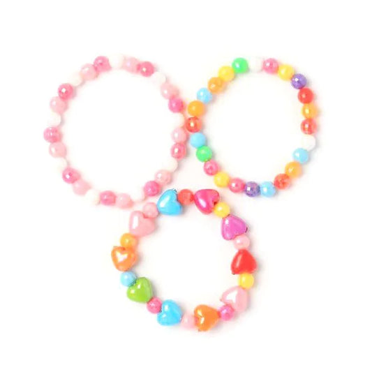 3 Stretch Beaded Bracelets