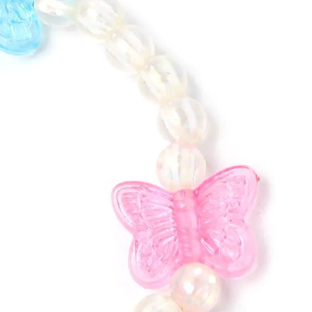 Stretch Butterfly Motif Necklace Set