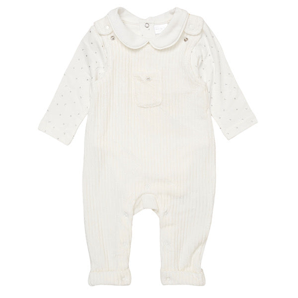 Baby Velour Dungaree Outfit