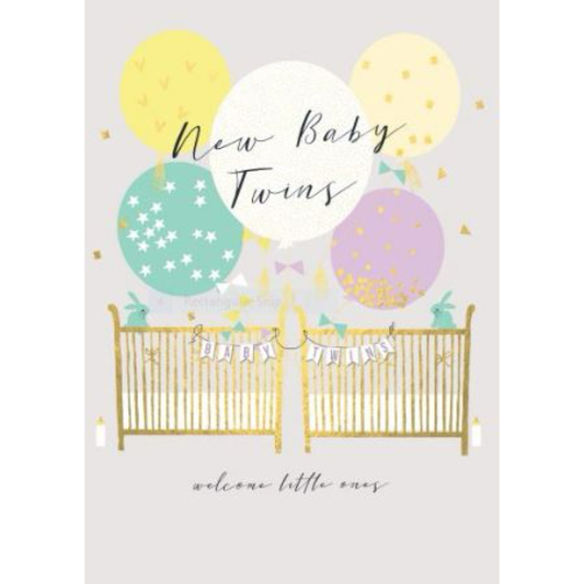 Birth Of Twins Greeting Card
