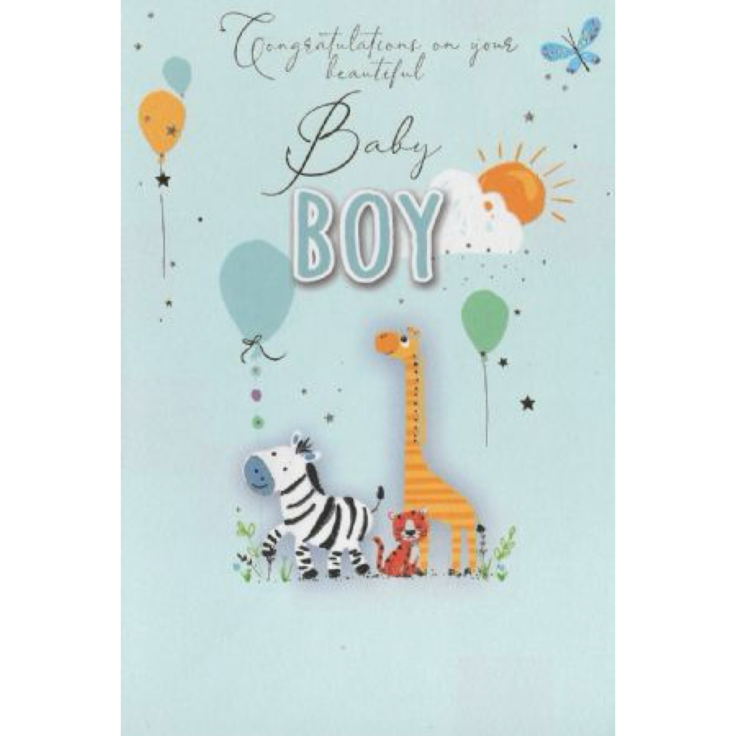 Beautiful Baby Boy Greeting Card