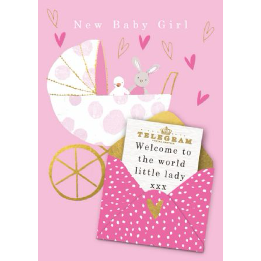 New Baby Girl Greeting Card