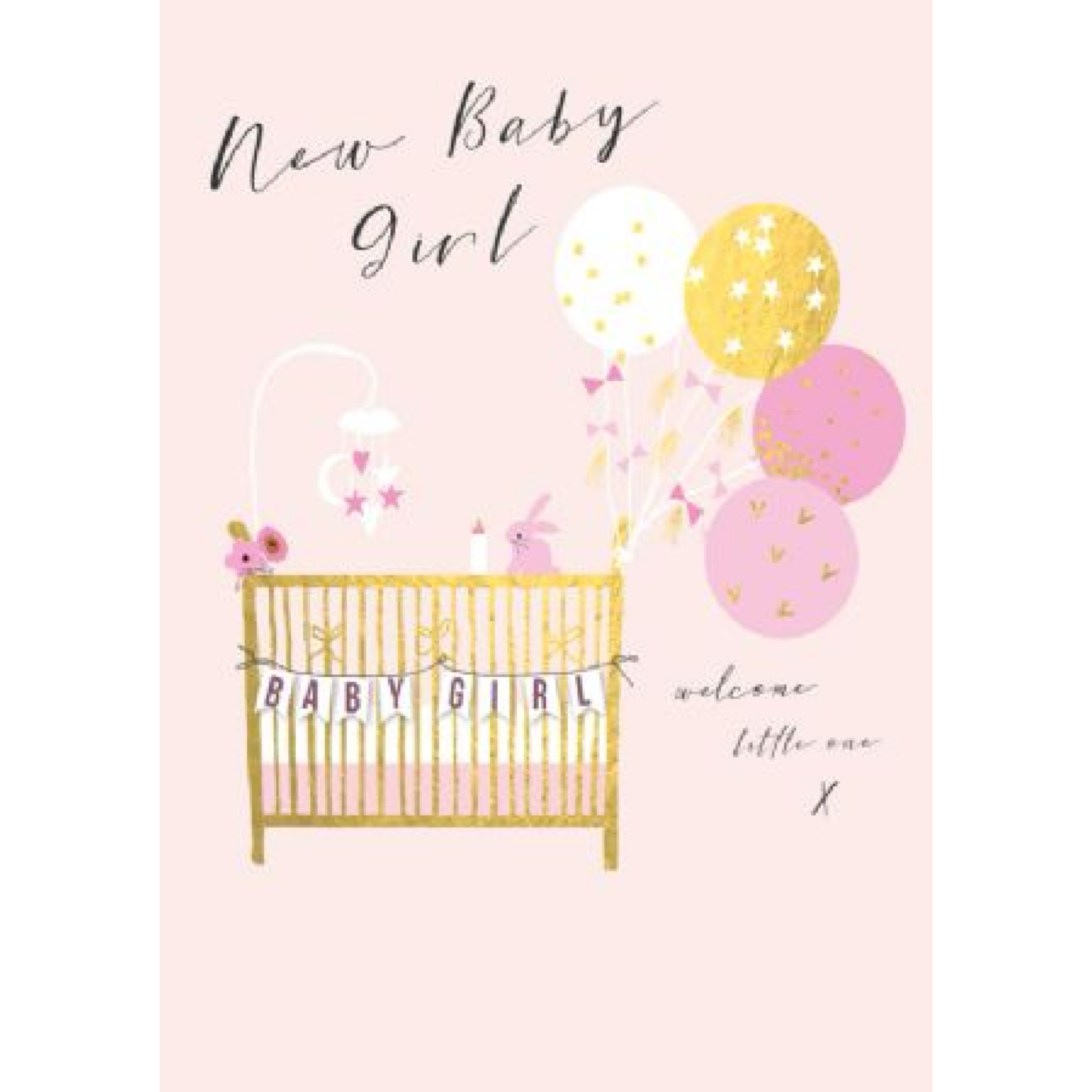 New Baby Girl Greeting Card