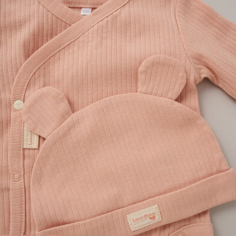 Baby Girls Organic Ribbed Outfit