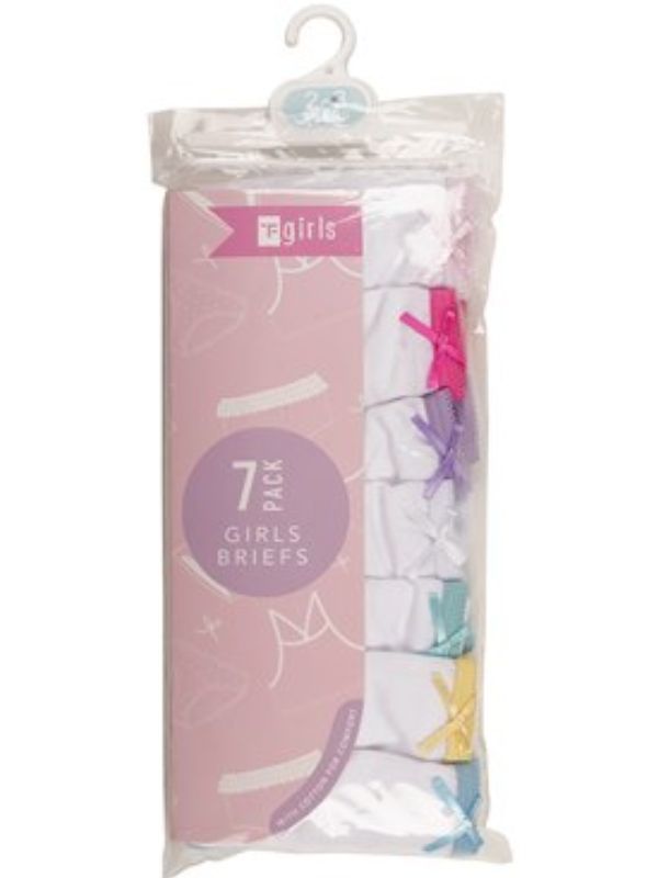 Girls 7 Pack Briefs