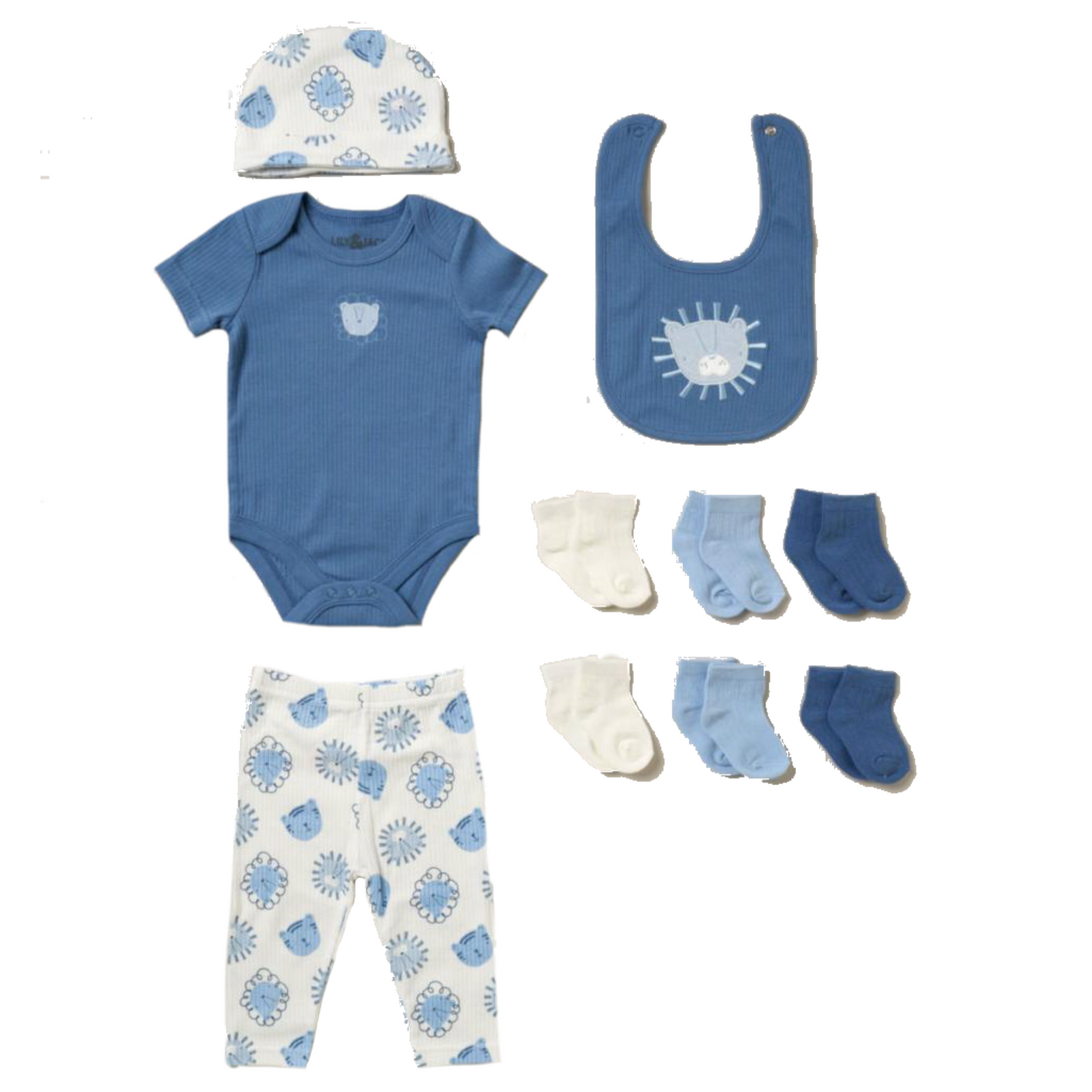 Baby Bots Lion 10 Piece Gift Set