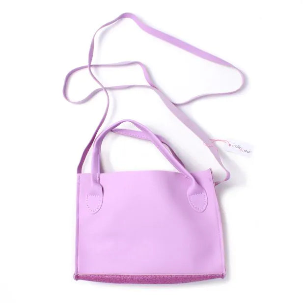 Handbag with Glitter Side Panels