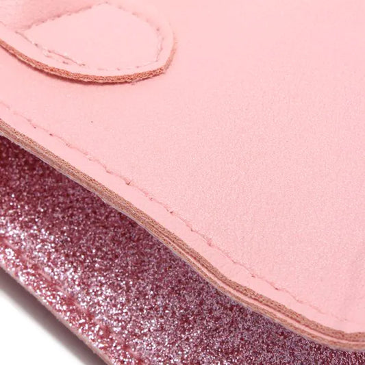 Handbag with Glitter Side Panels