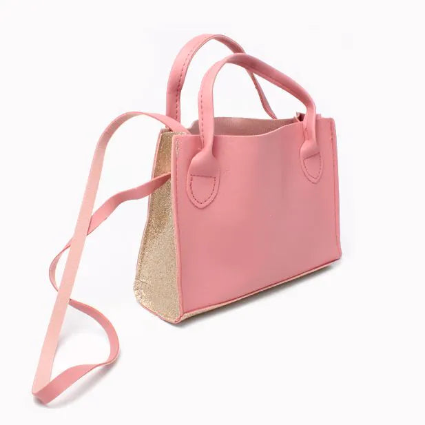 Handbag with Glitter Side Panels