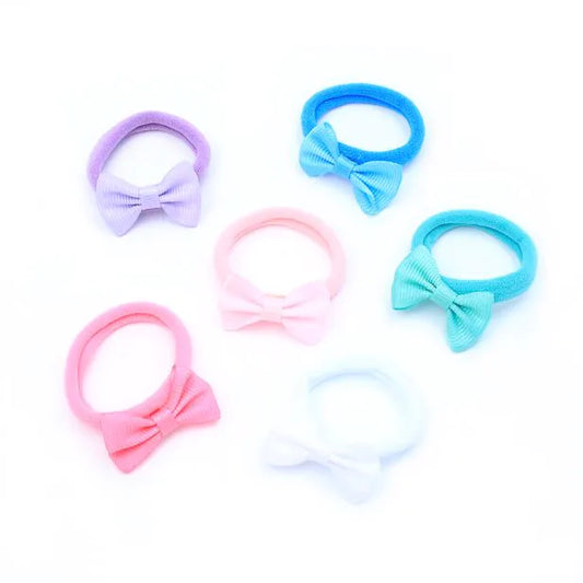 Bow Jersey Hair Elastics