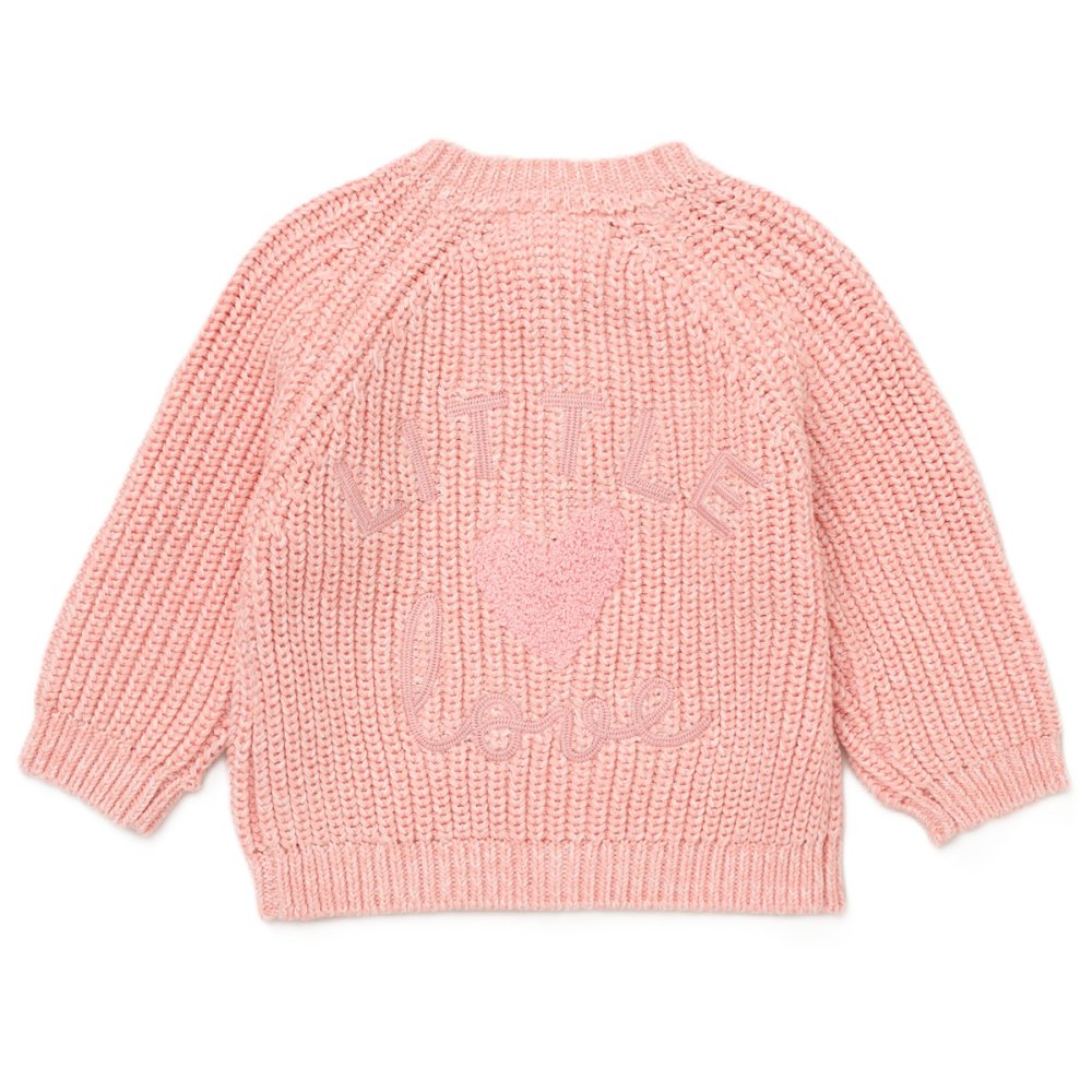 Baby Girls Cotton Knit Cardigan with Embroidery