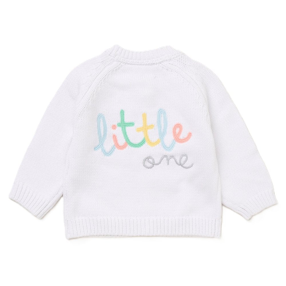 Baby Cotton Knit Cardigan with Embroidery