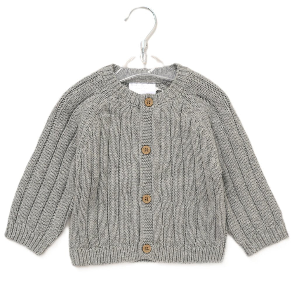 Baby Cotton Knit Cardigan with Embroidery