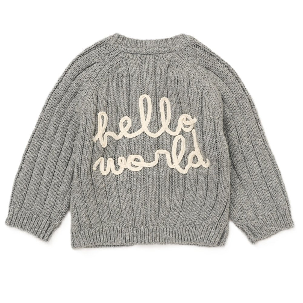 Baby Cotton Knit Cardigan with Embroidery