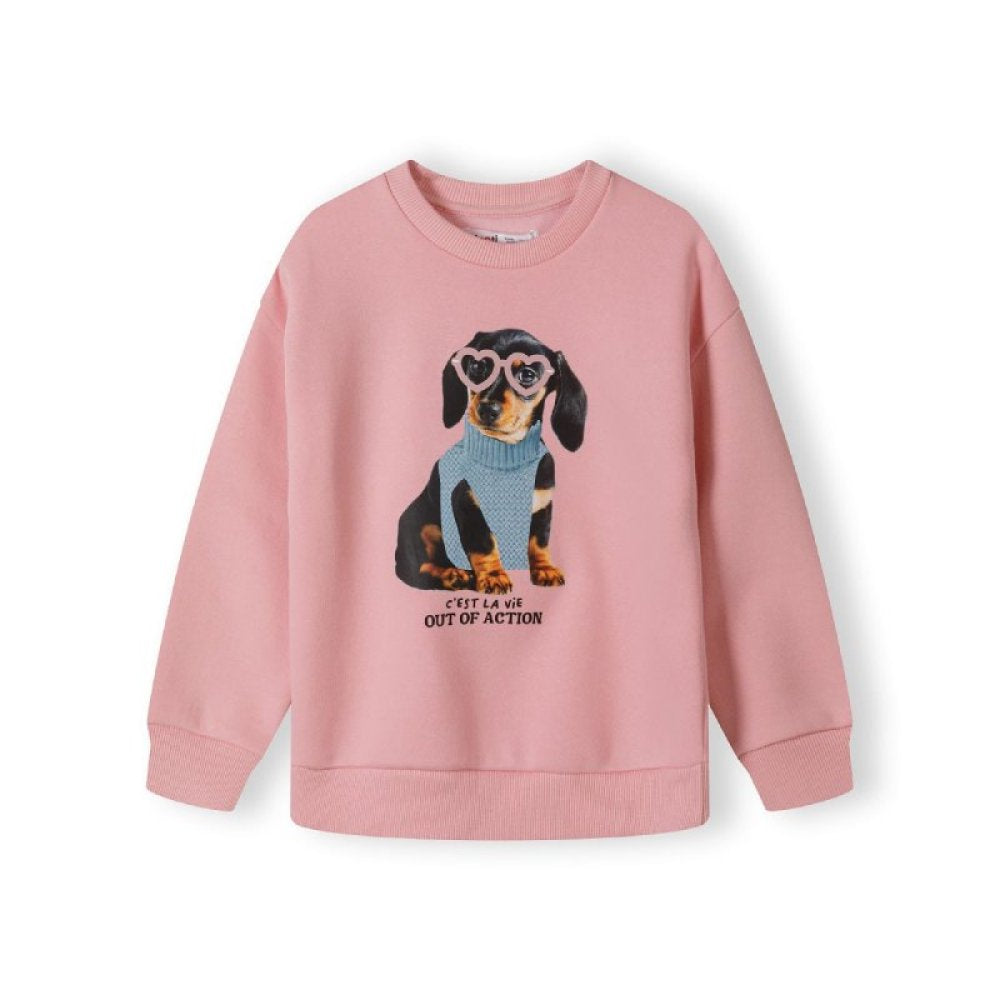 Girls Printed Fleece Sweatshirt
