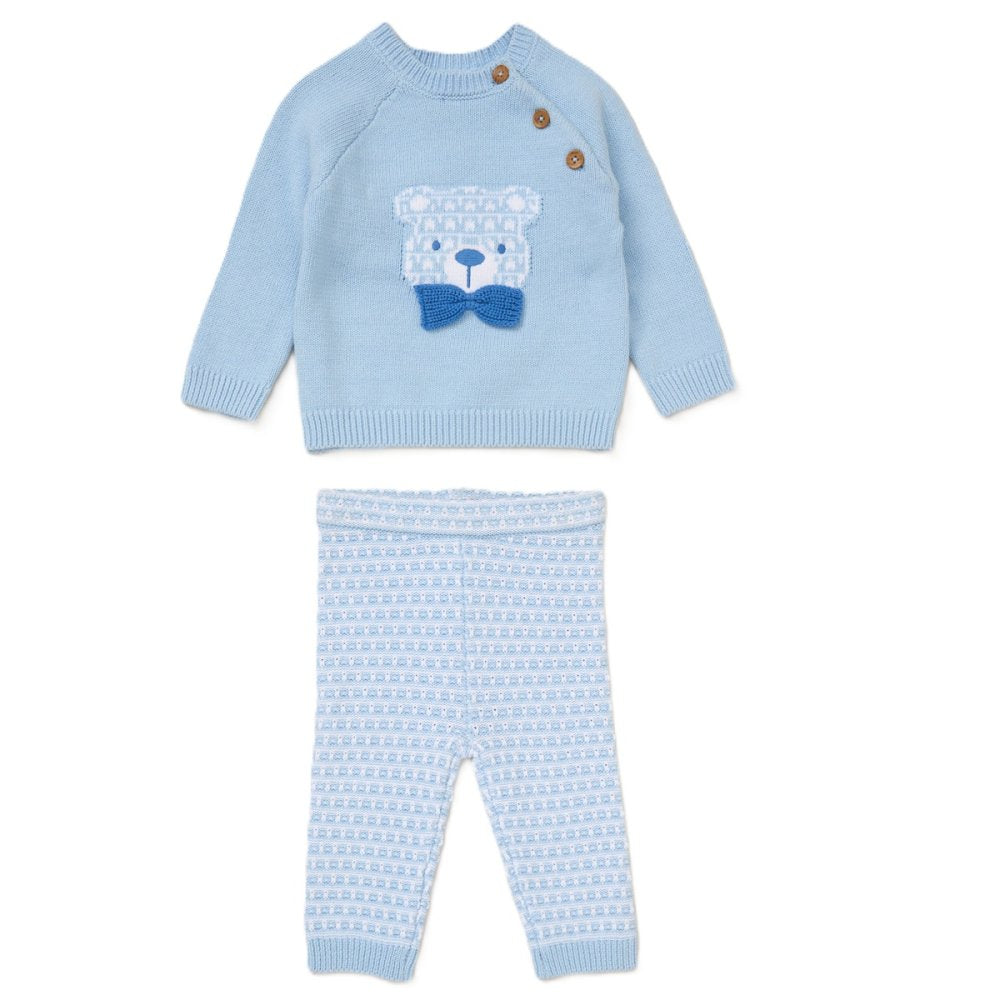 Baby Boys Bear Knitted Outfit