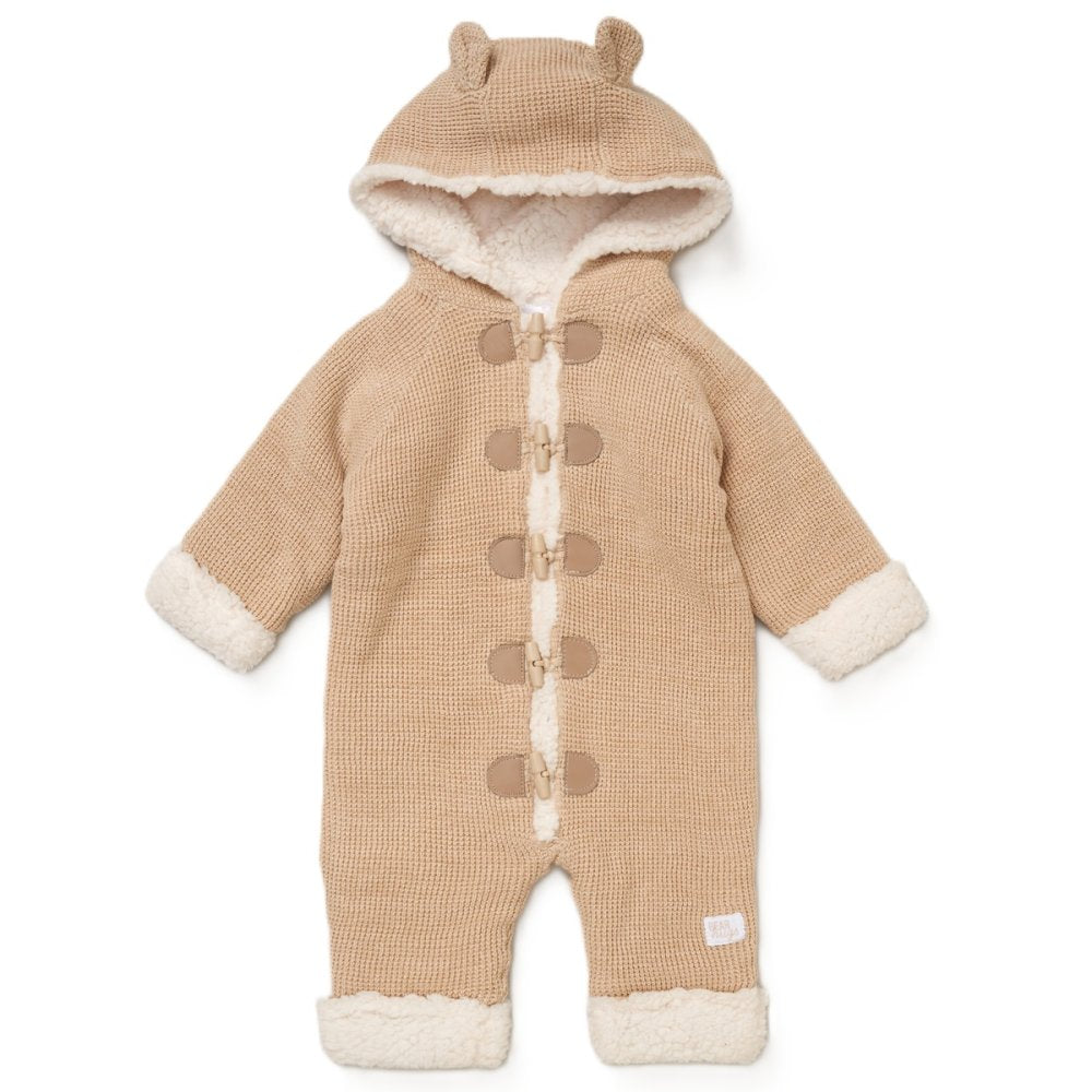 Baby Knitted Sherpa Lined Pramsuit