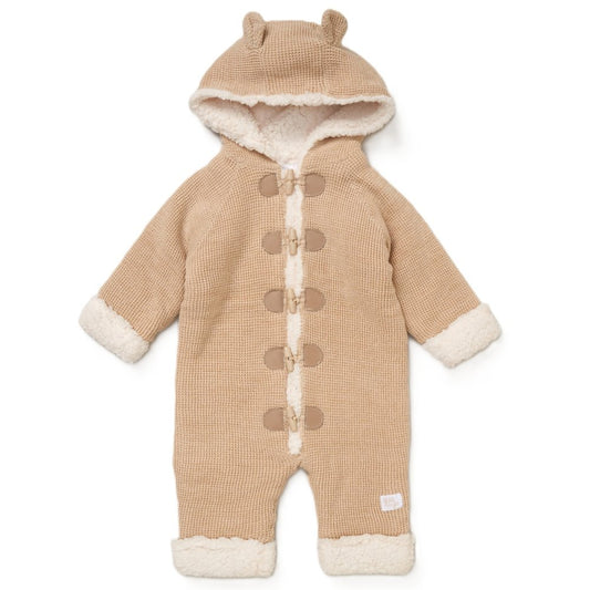 Baby Knitted Sherpa Lined Pramsuit