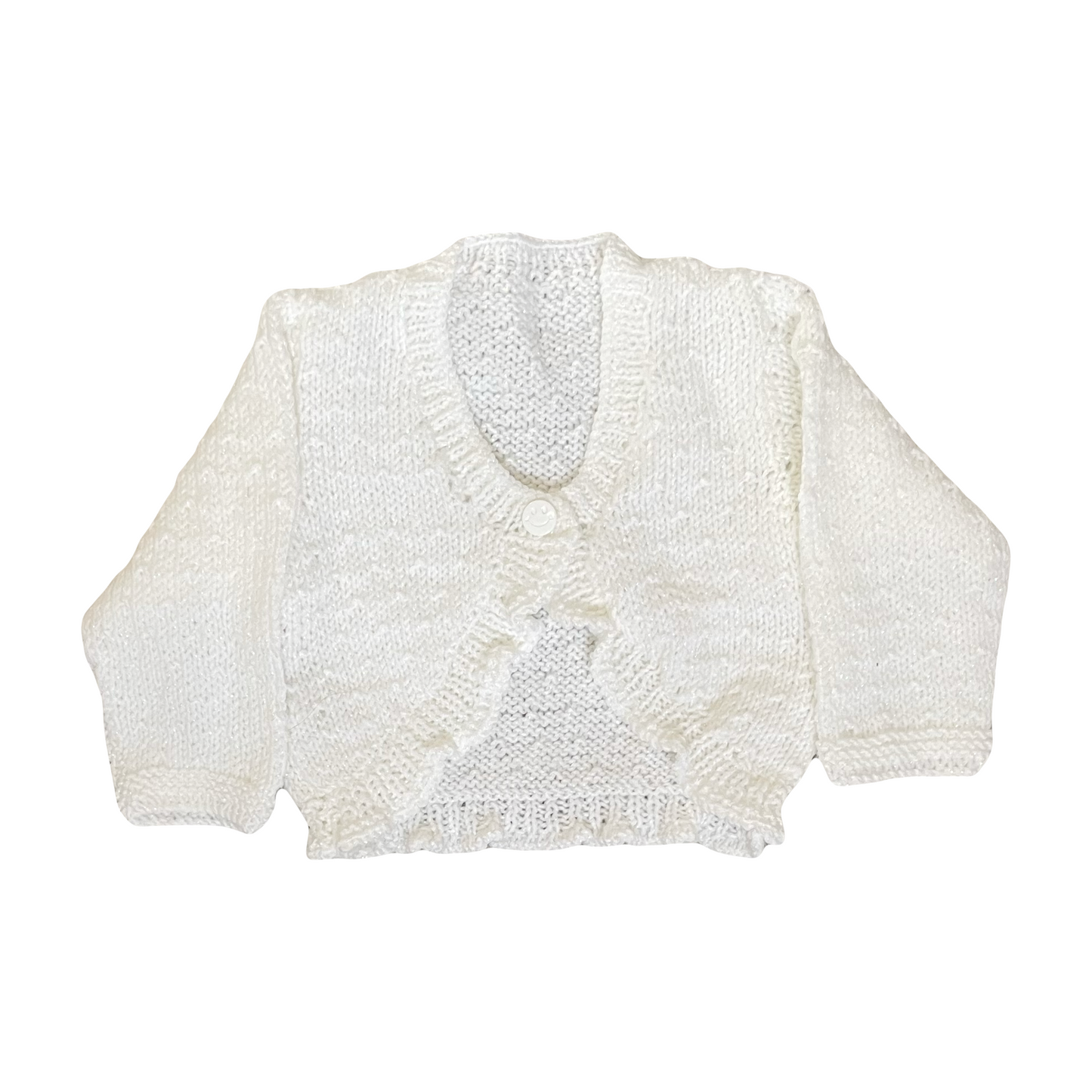 Hand Knitted Sparkly Cardigan