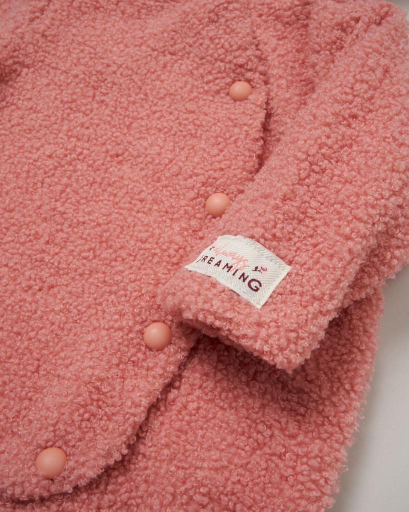 Baby Girls Teddy Fleece Pram Suit